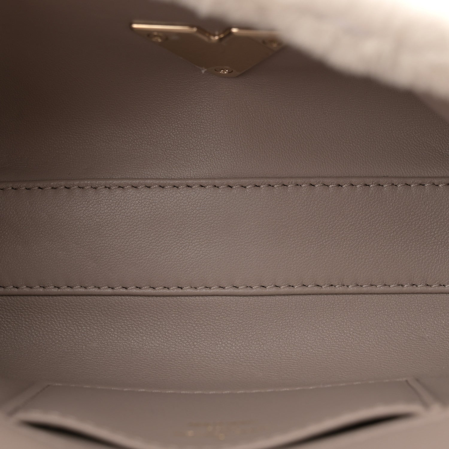 Shearling Malletage Top Handle GO-14 PM Grey