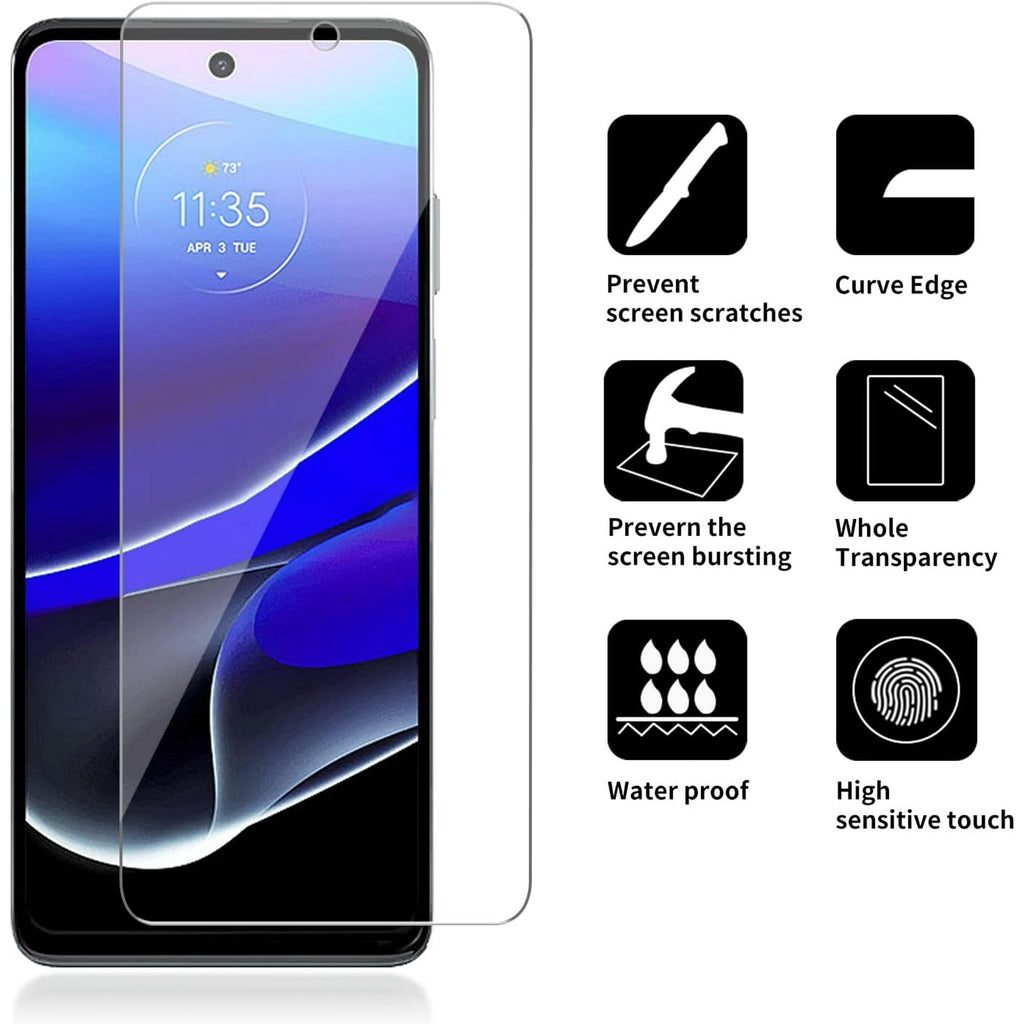 Entronix Clear Screen Protector Compatible with Moto G Stylus 2023 - 2-Piece Combo