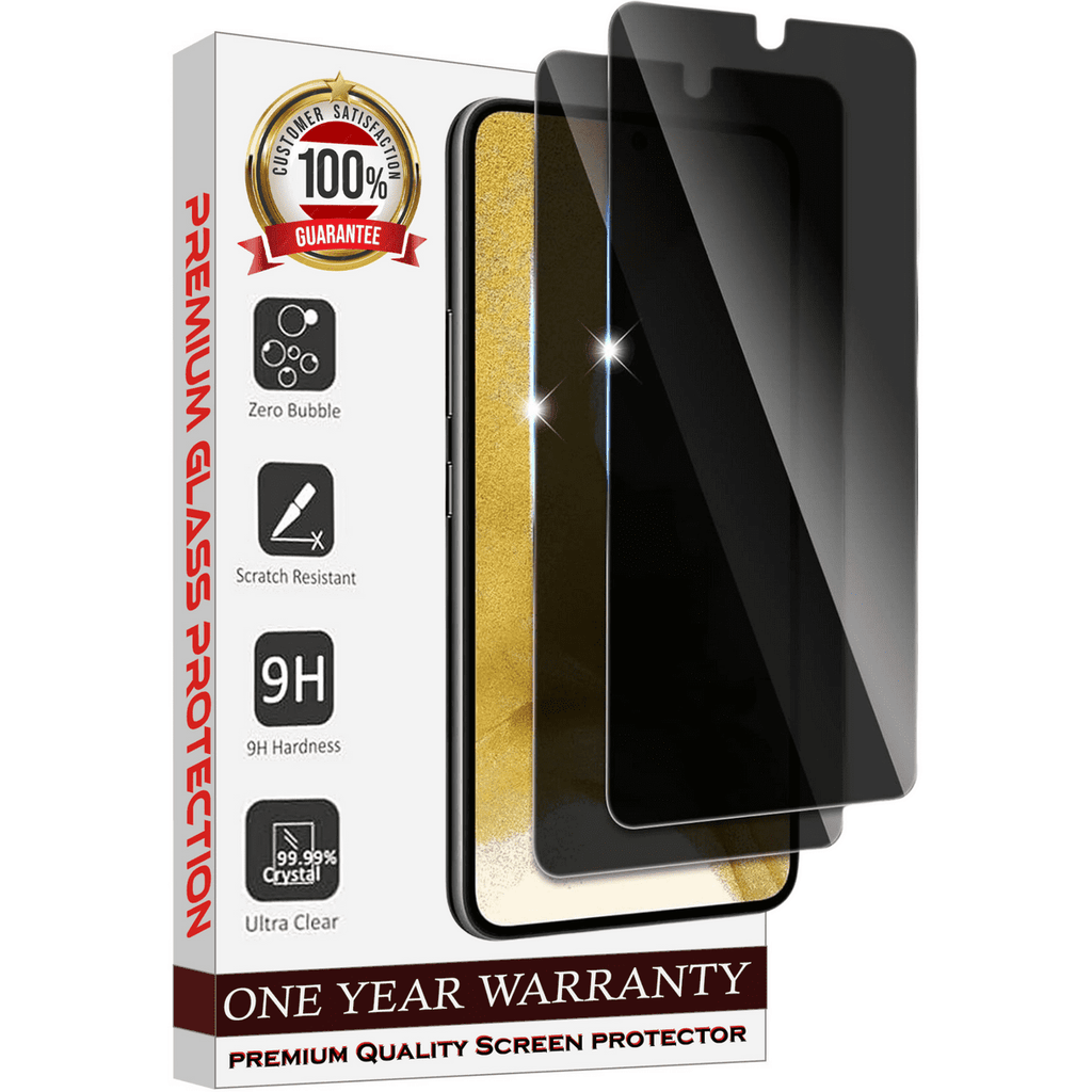 Entronix Anti-Spy Privacy Screen Protector Compatible with Galaxy S24 Plus - 2-Piece Combo