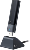 WiFi 6E USB Adapter for Desktop PC - (Archer TXE50UH) AXE3000 Tri-Band Wireless Network Adapter, Ultra-Low Latency, MU-MIMO, OFDMA, Refined Security, WPA3, Supports Windows 11/10