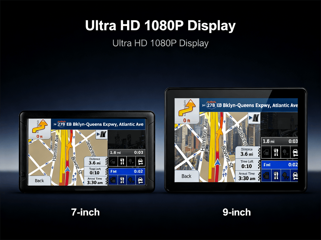 Latest upgrade in 2025, car GPS navigator, 9-inch navigation system, lifetime map updates, real-time voice assistant broadcasting, speed limit warning reminder, safe and reassuring driving