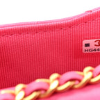 Lambskin Enamel Quilted Mini Chain Belt Bag Pink