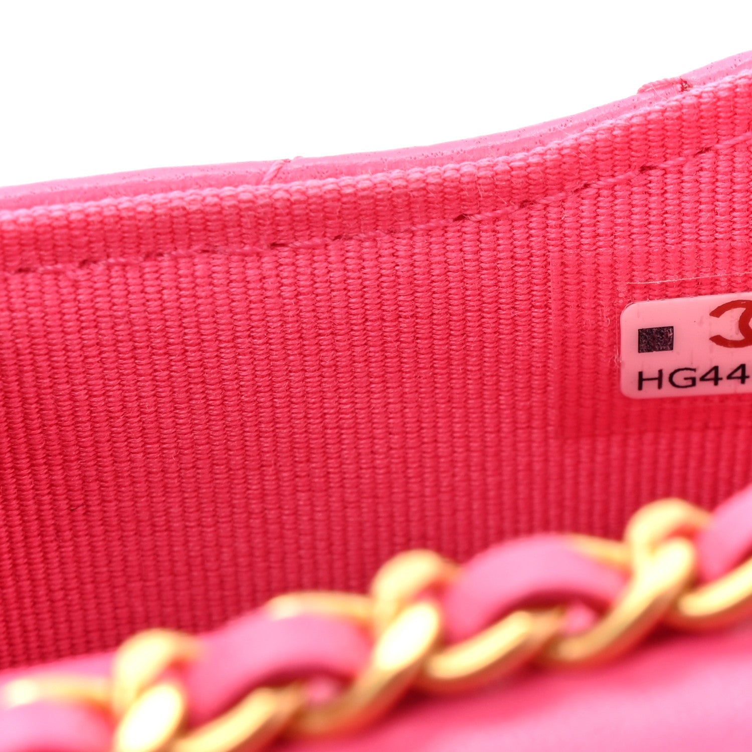 Lambskin Enamel Quilted Mini Chain Belt Bag Pink