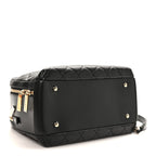 Lambskin Quilted Medium Trendy CC Bowling Bag Black