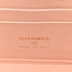 Lambskin Quilted Sweet Camellia Small Vanity Case With Chain Pink