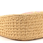 Yarn Raffia Effect Crochet Striped Re-Edition 2005 Shoulder Bag Naturale Petalo