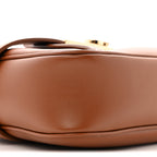 Calfskin Gancio Small Archive Camera Case Natural Brown