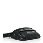 Smooth Calfskin Logo Large Everyday Beltpack Black White