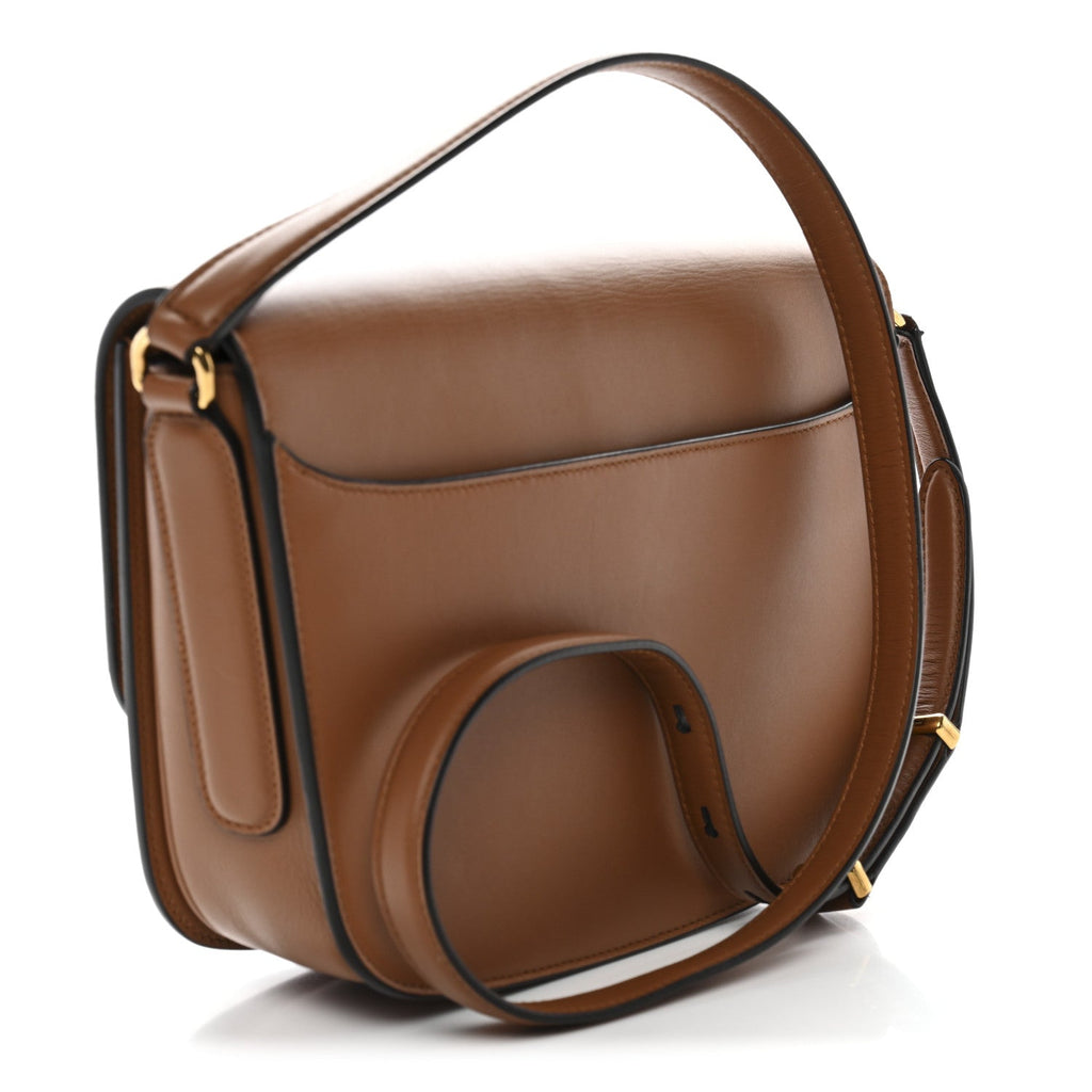 Calfskin Trapezio Crossbody Brown