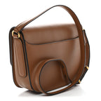 Calfskin Trapezio Crossbody Brown