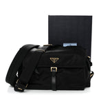 Re-Nylon Large Explore Messenger Bag Black
