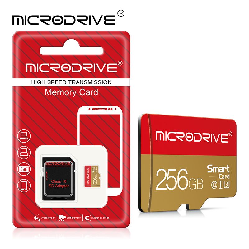 Memory Card  256GB U3 Mini SD Card Class 10 TF Flash Card Micro Tf SD Cards Memory Card For Mobile Phone PC Earphone Speaker HD Camera PSP SD Adapter