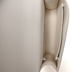 Ultra Matte Grained Calfskin 30 Montaigne Flap Bag White