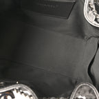 Metallic Caviar Quilted Small Chanel 25 Handbag Anthracite