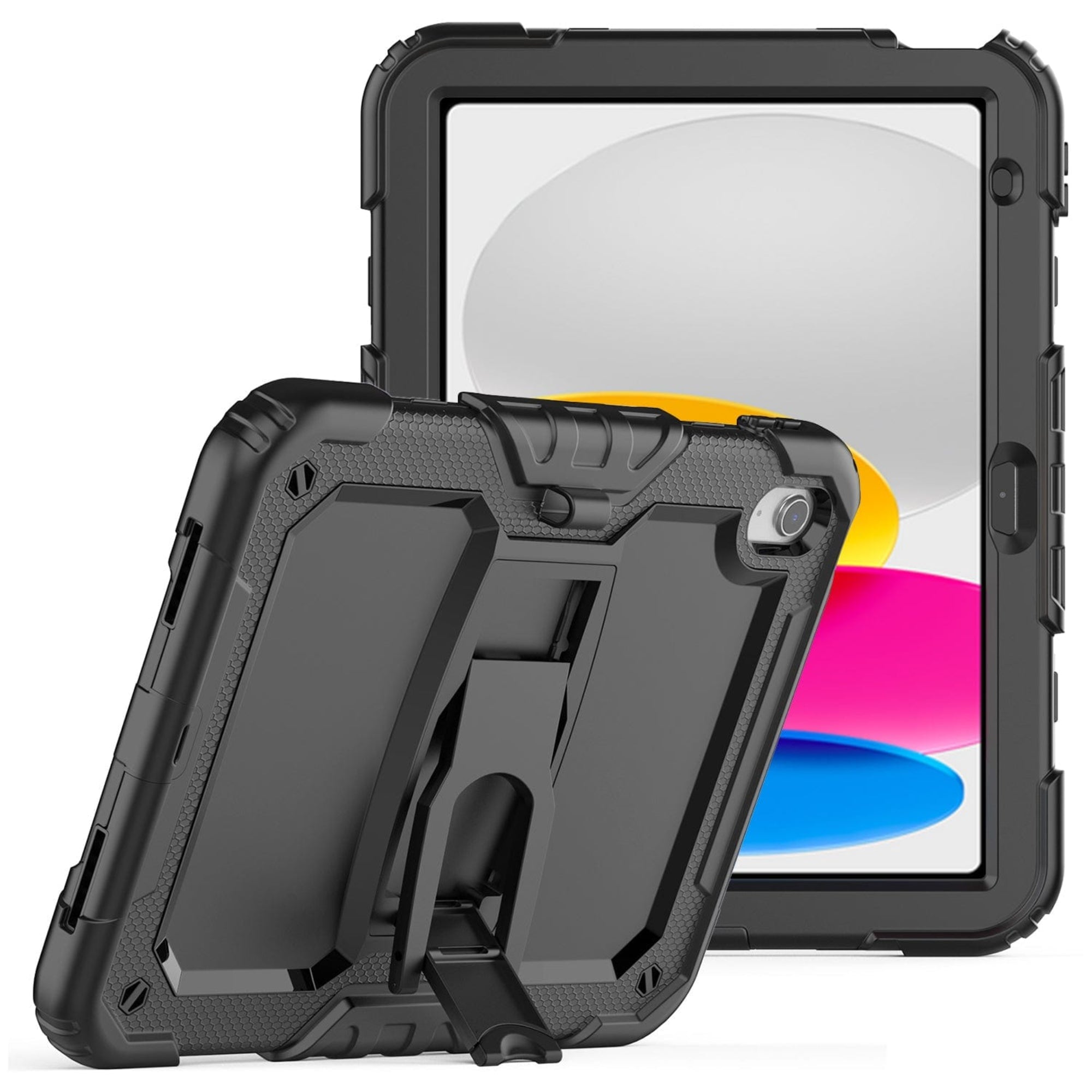 SAHARA - Raider Series Heavy Duty Kickstand Case for Apple iPad 11'' (A16) and 10.9" (10th Gen) - Black