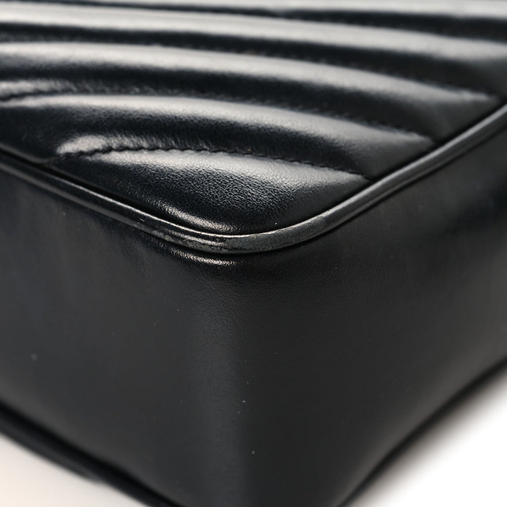 Calfskin Matelasse Monogram Lou Camera Bag Black