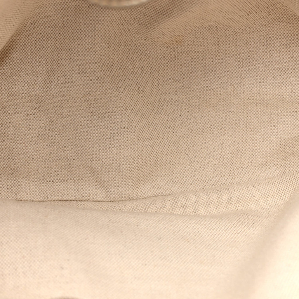 Metallic Pebbled Calfskin Medium Bamboo Shopper Tote Golden Beige