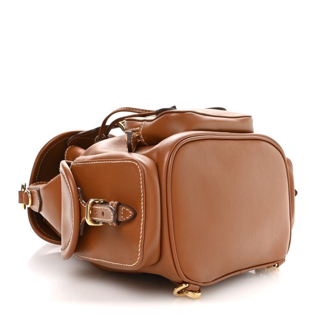 Soft Calfskin Medium Backpack Cognac
