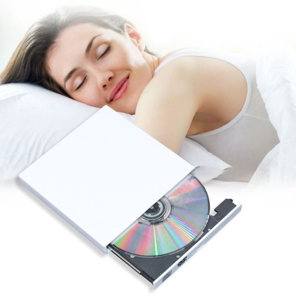 Portable USB 3.0 Slim External Optical DVD RW CD Writer Drive Burner Card Reader Player Optical Drives For Laptop PC Windows