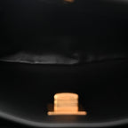 Natural Smooth Calfskin Mini Rodeo Top Handle Handbag Black