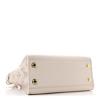 Calfskin Karung Snakeskin Mahina On My Side PM Quartz White