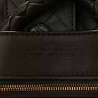 Nappa Intrecciato Medium Andiamo Shoulder Bag Kaki