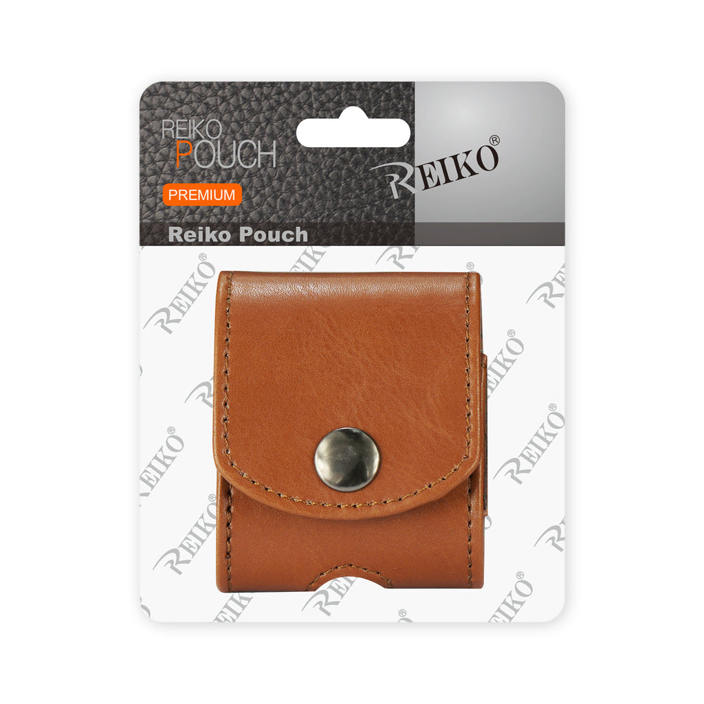 Reiko Leather Case For Airpod In Brown