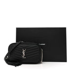 Grain De Poudre Matelasse Monogram Mini Lou Camera Bag Black