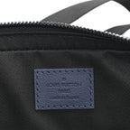 Calfskin Monogram Shadow Trio Messenger Navy River Blue