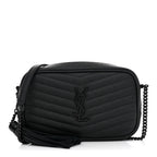 Grain De Poudre Matelasse Monochrome Monogram Mini Lou Camera Bag Black