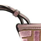 Velvet Jacquard FF Mini Roll Tote Dusty Mauve