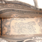 Canvas Embroidered Medium Dioriviera Toile De Jouy Book Tote Gray
