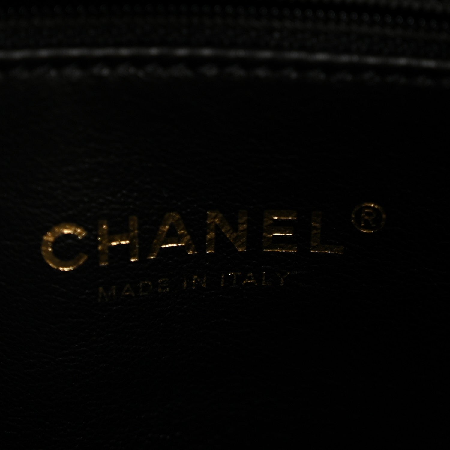 Lambskin Quilted Chaine Lettre Small Bucket Bag Black