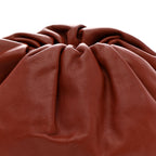 Smooth Butter Calf The Pouch Oversized Clutch Bordeaux