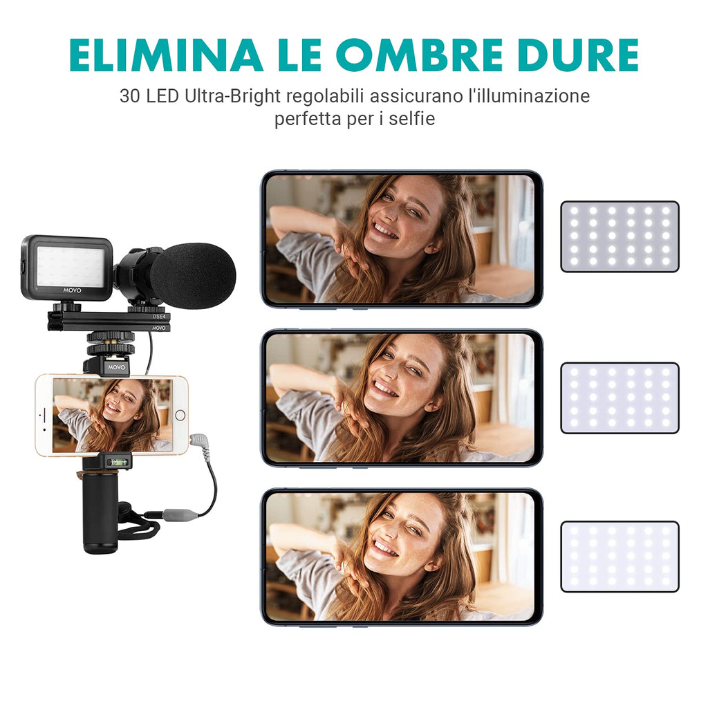 Movo V7+ YouTube Starter Kit - Lightning iPhone