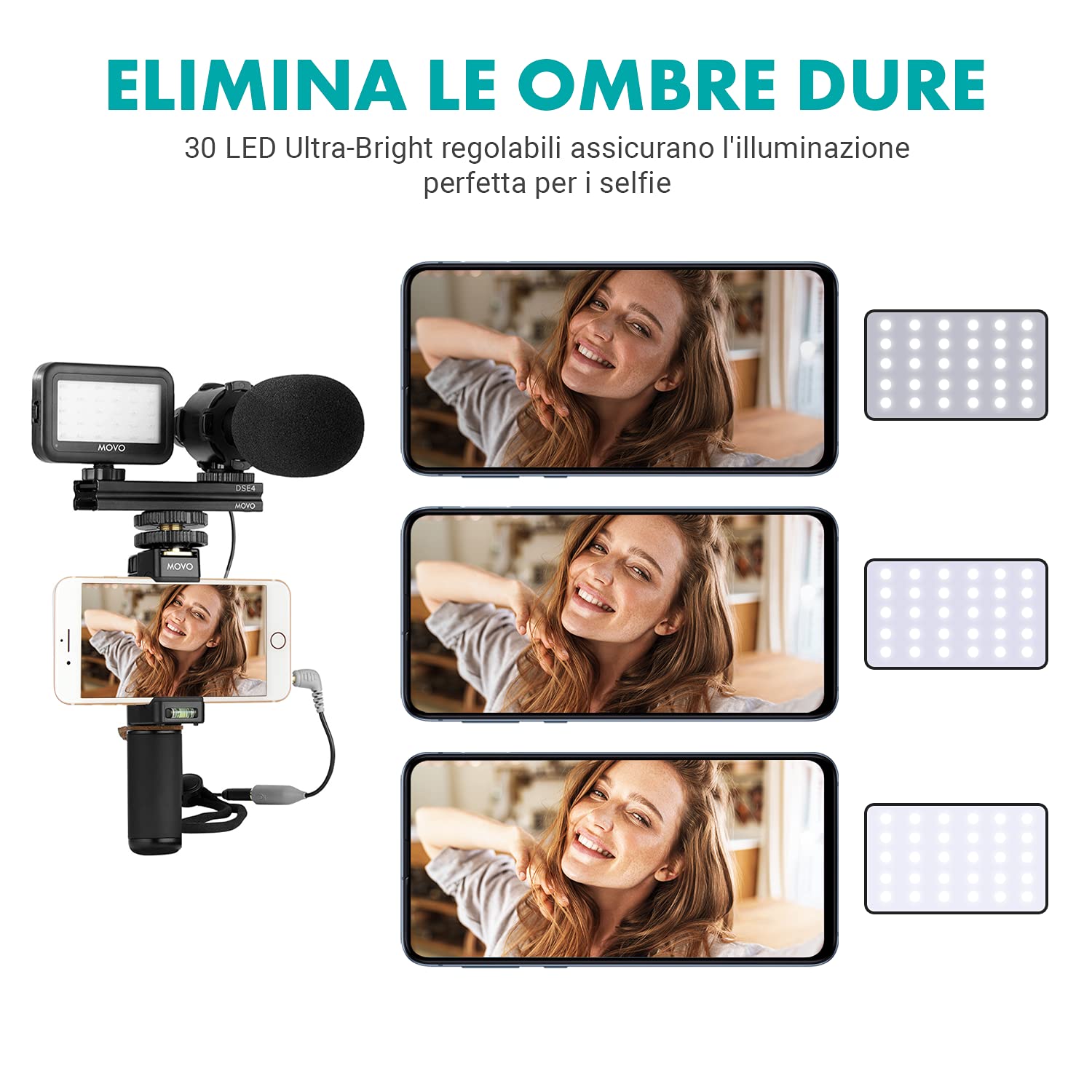 Movo V7+ YouTube Starter Kit - Lightning iPhone
