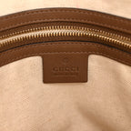 GG Supreme Monogram Medium Nice Top Handle Dome Bag Brown