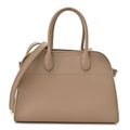 Grained Calfskin Soft Margaux 10 Bag Dark Taupe