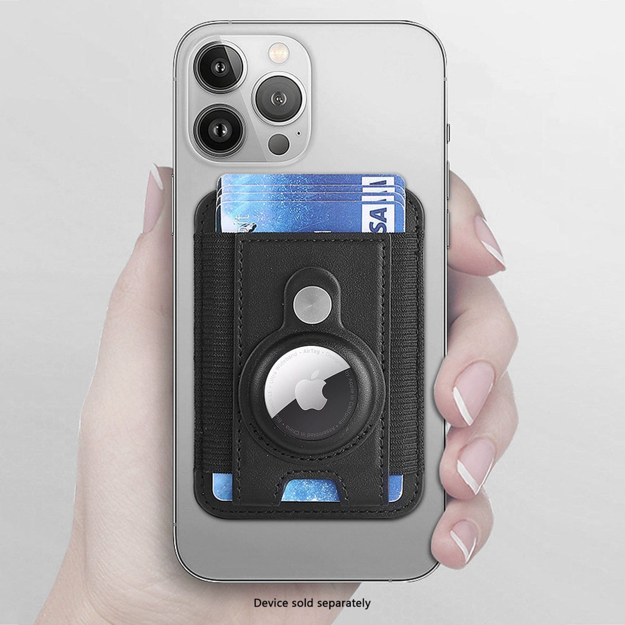 SAHARA - Indy Series Leather Airtag Wallet Case - Magsafe Compatible iPhones