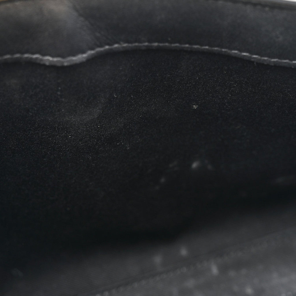 Patent Small Manhattan Shoulder Bag Black