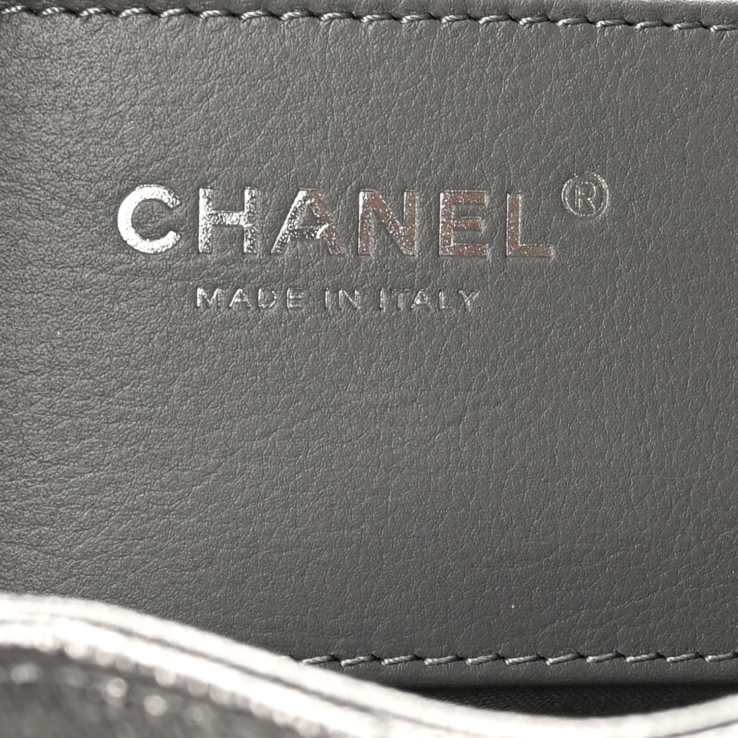 Metallic Caviar Quilted Small Chanel 25 Handbag Anthracite