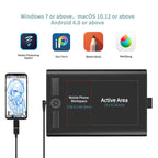 GAOMON M10K PRO 10 x 6.25-Inch Digital Graphic Tablet for Drawing with Tilt and Radial Functionality and 10 Programmable Shortcut Keys