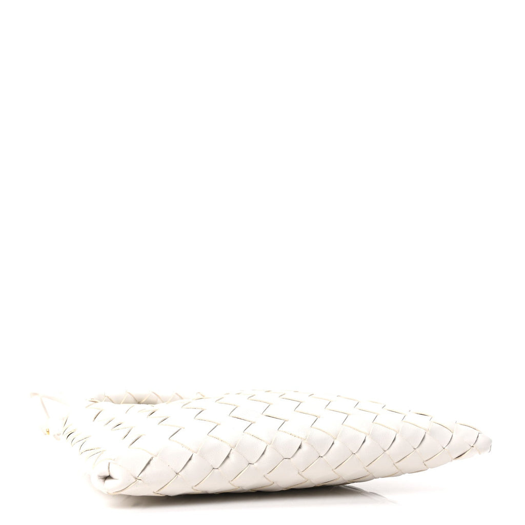 Calfskin Intrecciato Mini Hop White