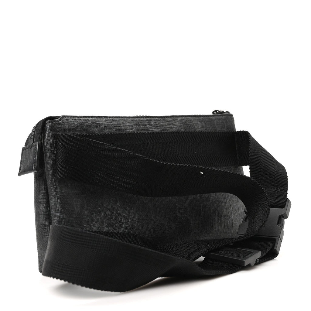 GG Plus Monogram Waist Belt Bag Black
