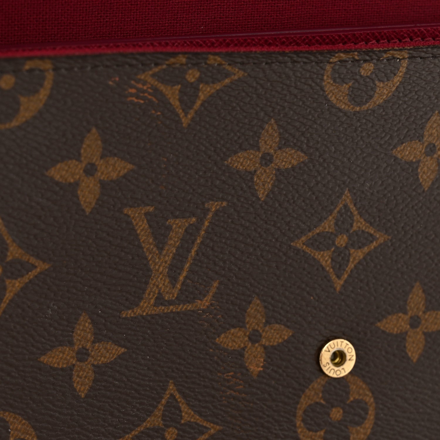 Monogram Pochette Felicie Chain Wallet Fuchsia