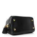 Saffiano Lux Mini Boston Crossbody Bag Black