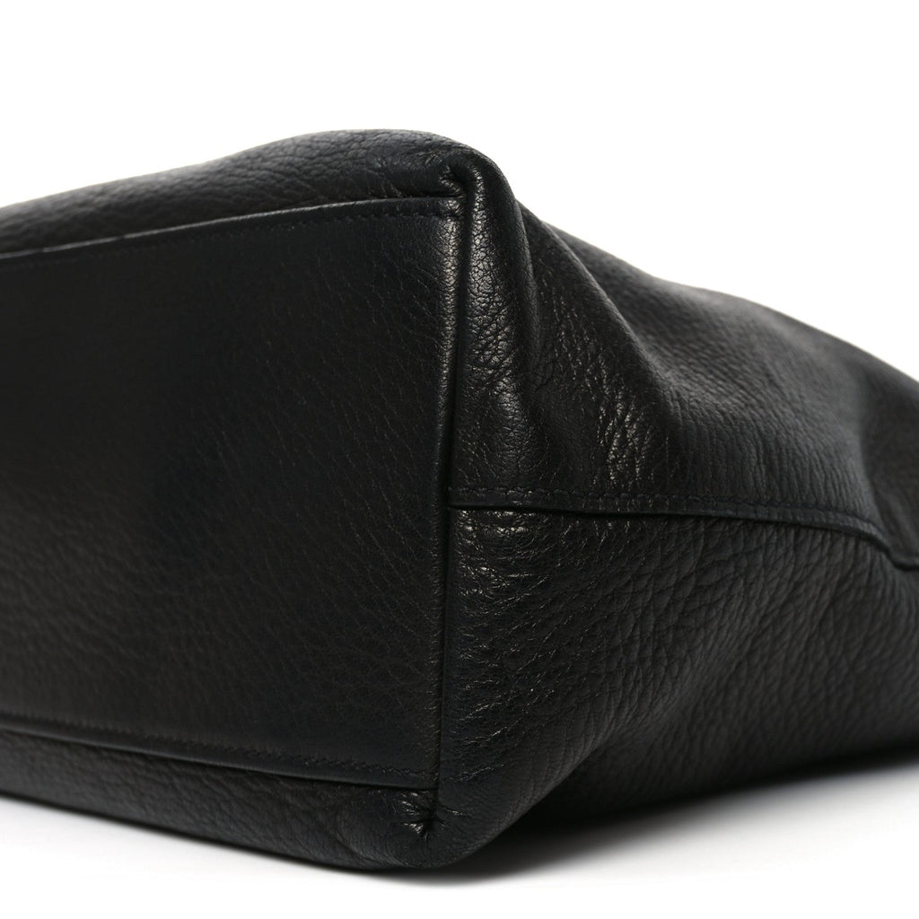 Vitello Daino Tote Black