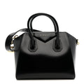 Shiny Lord Calfskin Small Antigona Black