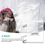 Movo (5 Pack) RC1 Clear Rain Cover for DSLR Camera & Lens up to 18 Long