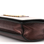 Metallic Calfskin J'Adior Chain Flap Bag Noisette